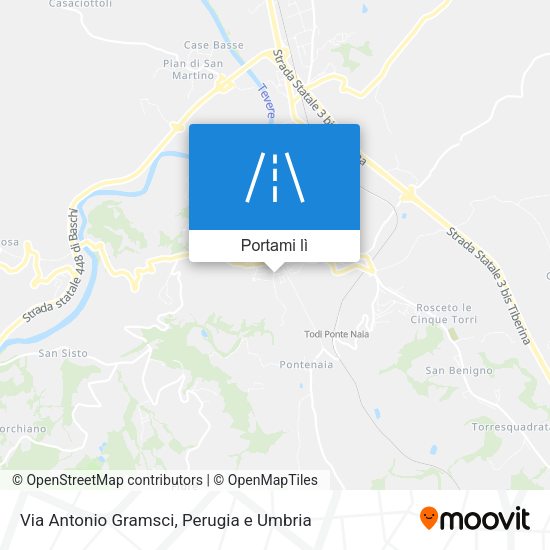 Mappa Via Antonio Gramsci