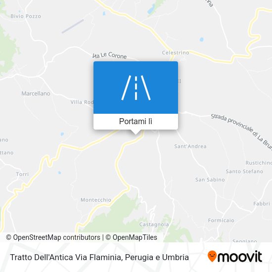 Mappa Tratto Dell'Antica Via Flaminia