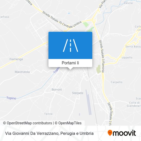 Mappa Via Giovanni Da Verrazzano