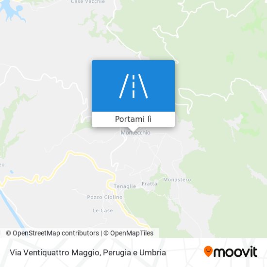 Mappa Via Ventiquattro Maggio