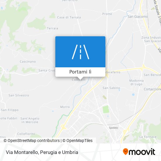 Mappa Via Montarello