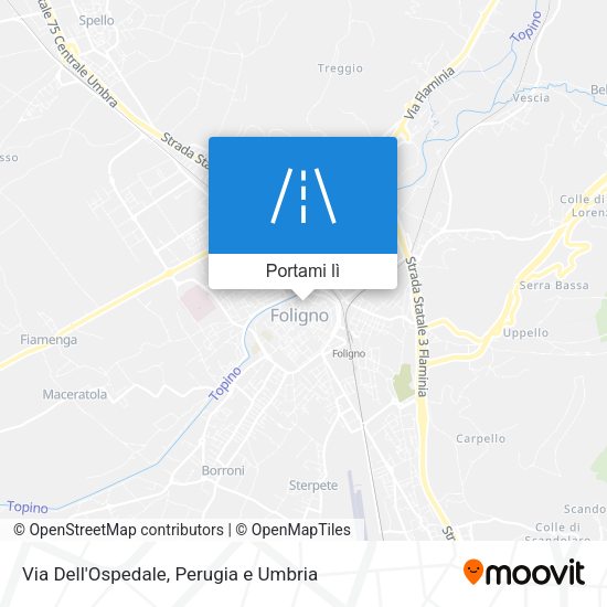 Mappa Via Dell'Ospedale