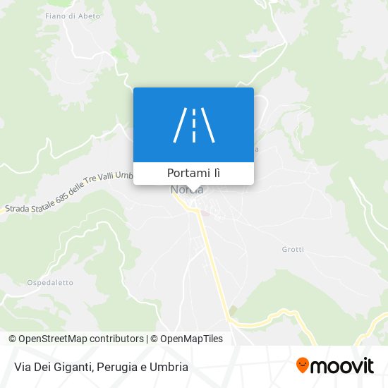 Mappa Via Dei Giganti