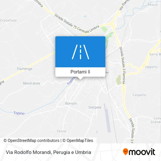 Mappa Via Rodolfo Morandi