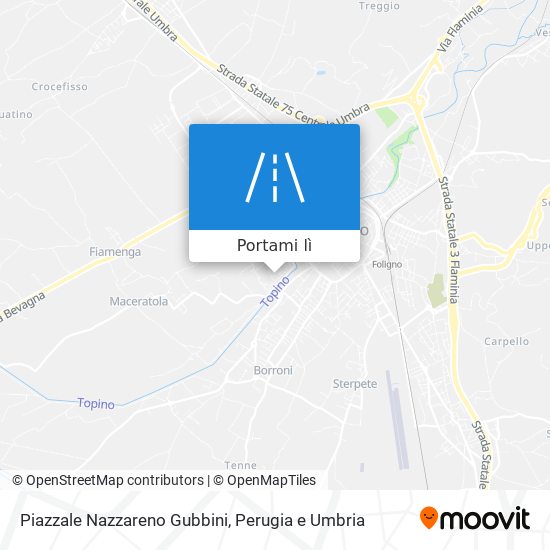 Mappa Piazzale Nazzareno Gubbini