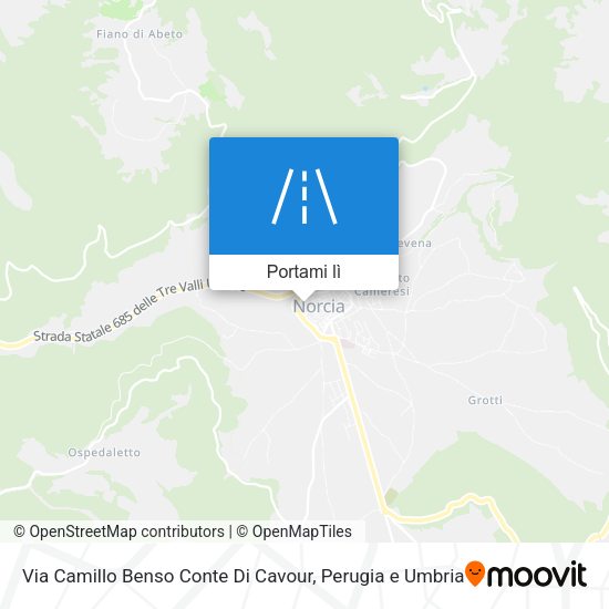 Mappa Via Camillo Benso Conte Di Cavour