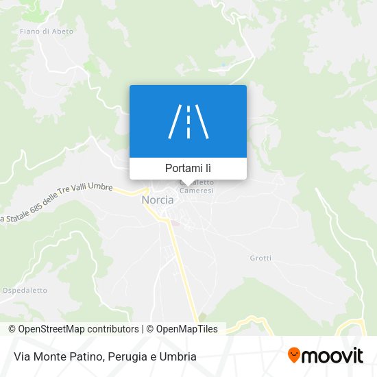 Mappa Via Monte Patino