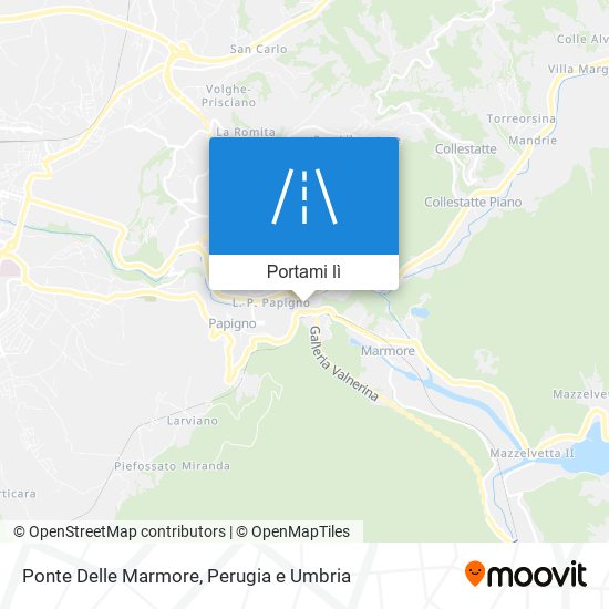 Mappa Ponte Delle Marmore
