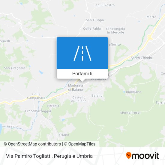 Mappa Via Palmiro Togliatti