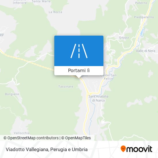 Mappa Viadotto Vallegiana