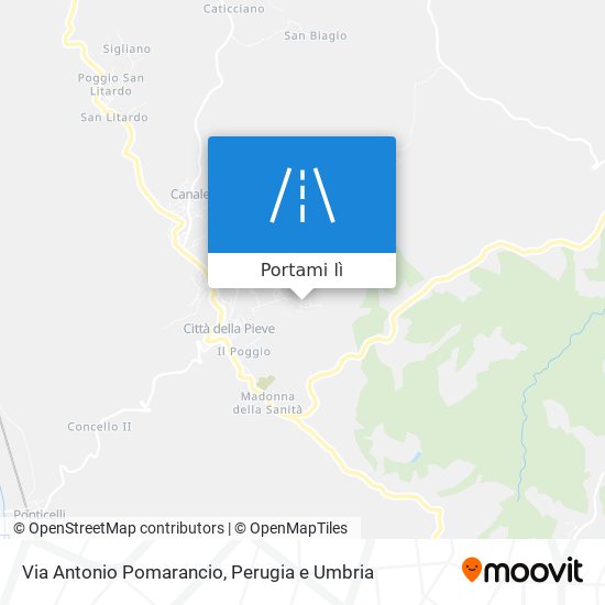 Mappa Via Antonio Pomarancio