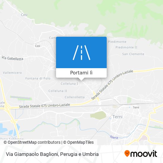 Mappa Via Giampaolo Baglioni