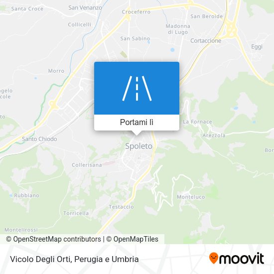 Mappa Vicolo Degli Orti