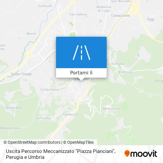 Mappa Uscita Percorso Meccanizzato "Piazza Pianciani"