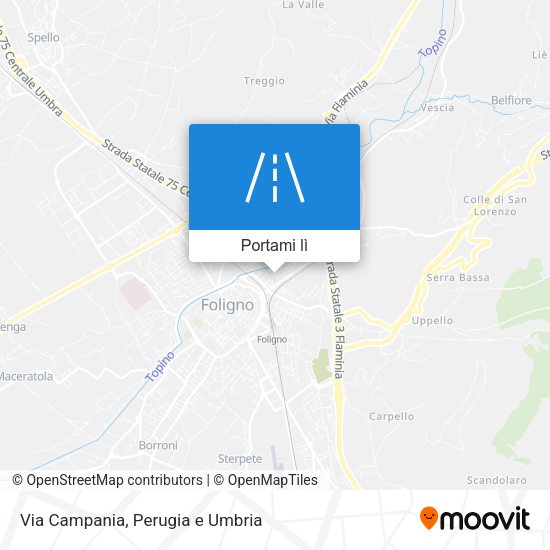 Mappa Via Campania