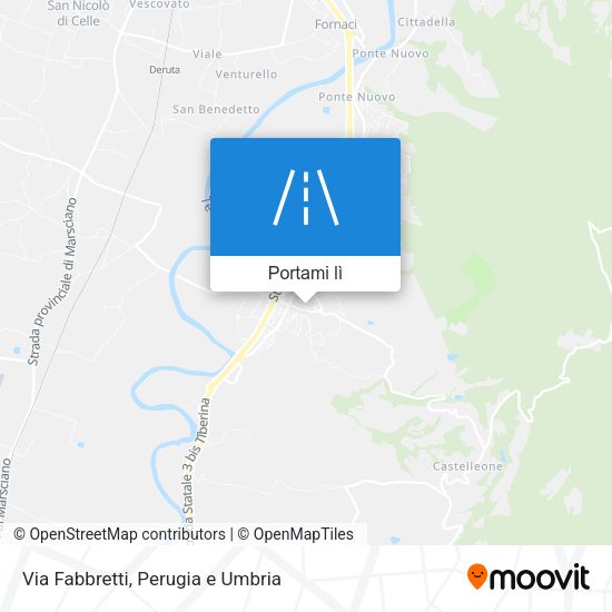 Mappa Via Fabbretti