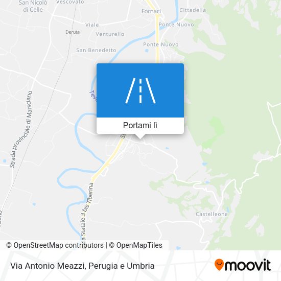 Mappa Via Antonio Meazzi
