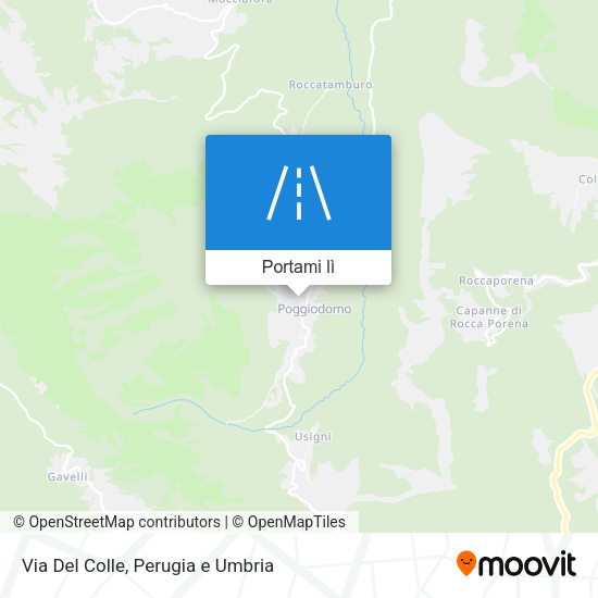 Mappa Via Del Colle