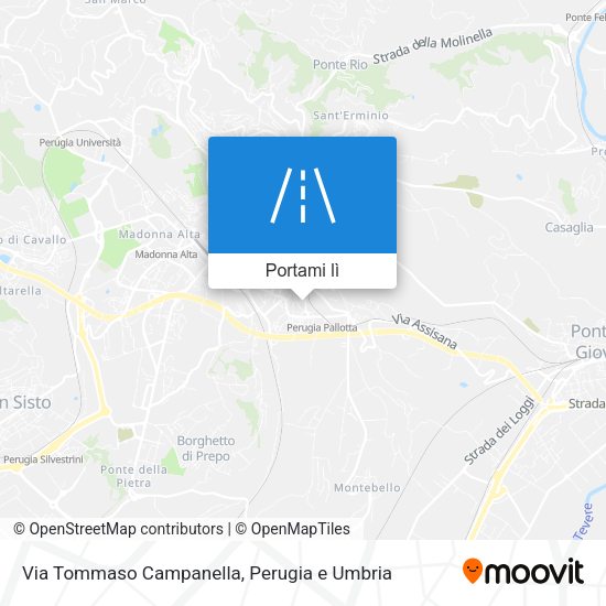 Mappa Via Tommaso Campanella