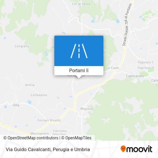 Mappa Via Guido Cavalcanti