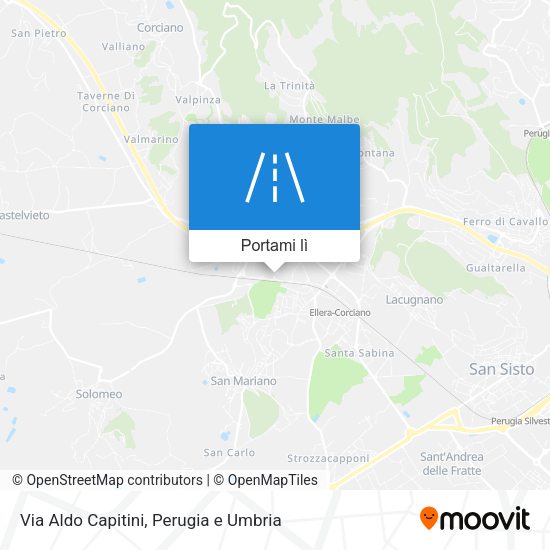 Mappa Via Aldo Capitini