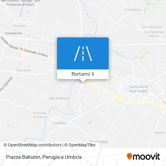 Mappa Piazza Bakunin