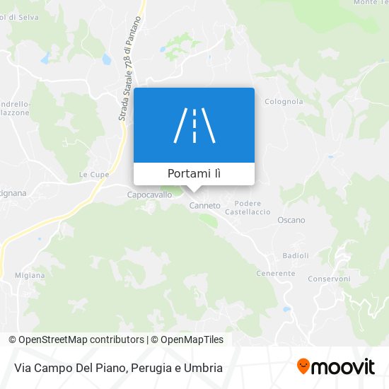Mappa Via Campo Del Piano