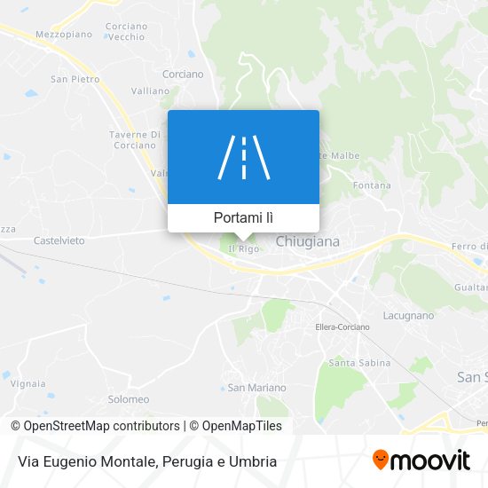Mappa Via Eugenio Montale