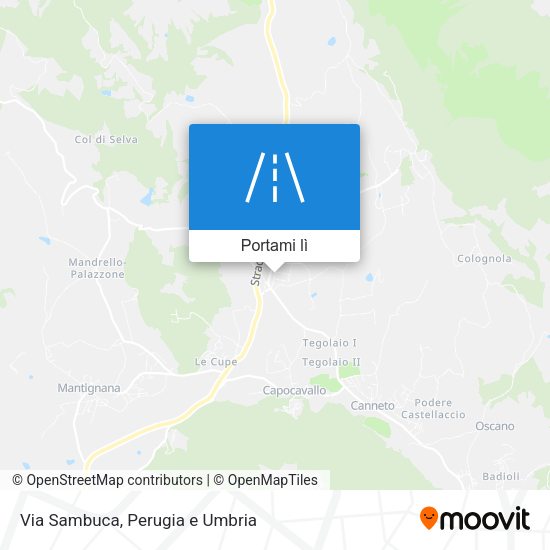 Mappa Via Sambuca