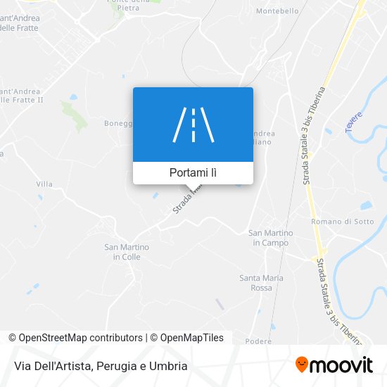 Mappa Via Dell'Artista