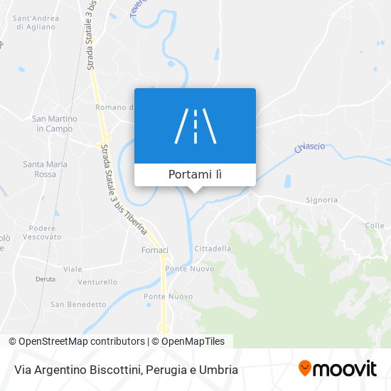 Mappa Via Argentino Biscottini