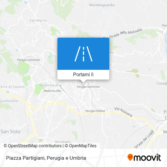 Mappa Piazza Partigiani