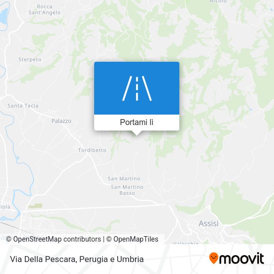 Mappa Via Della Pescara