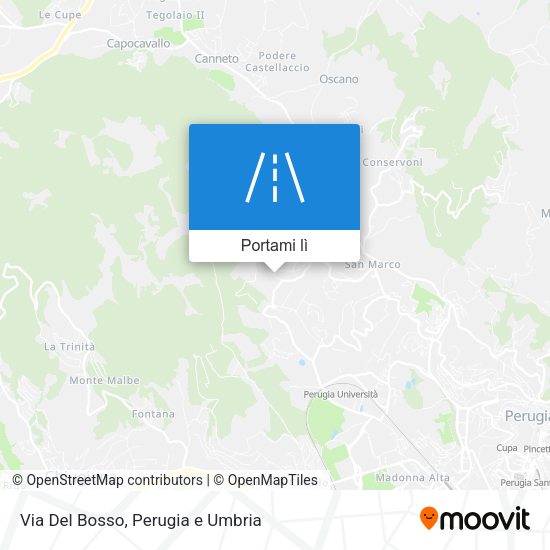 Mappa Via Del Bosso