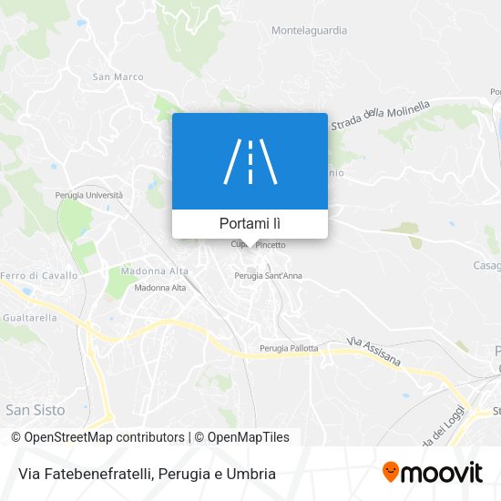 Mappa Via Fatebenefratelli