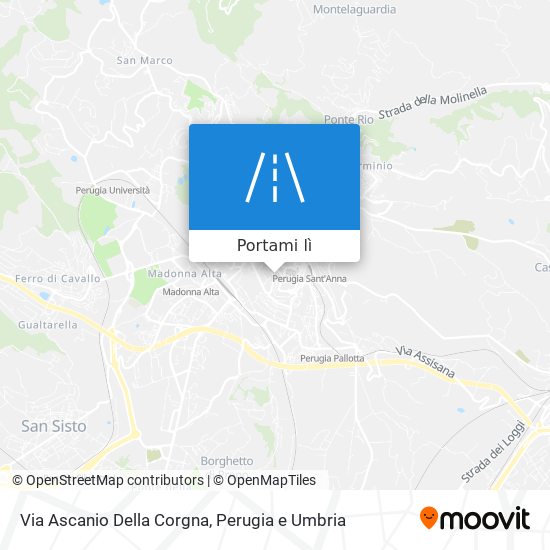 Mappa Via Ascanio Della Corgna