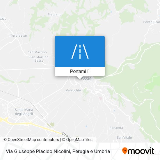 Mappa Via Giuseppe Placido Nicolini