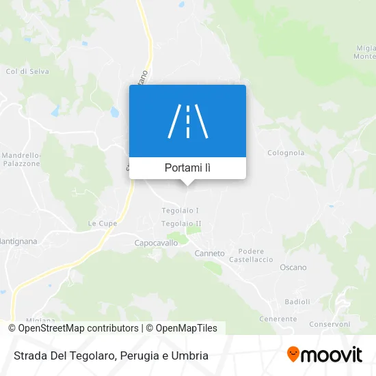 Mappa Strada Del Tegolaro