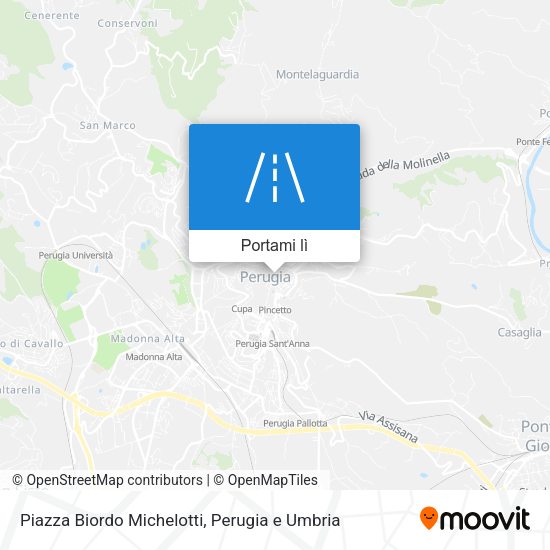 Mappa Piazza Biordo Michelotti