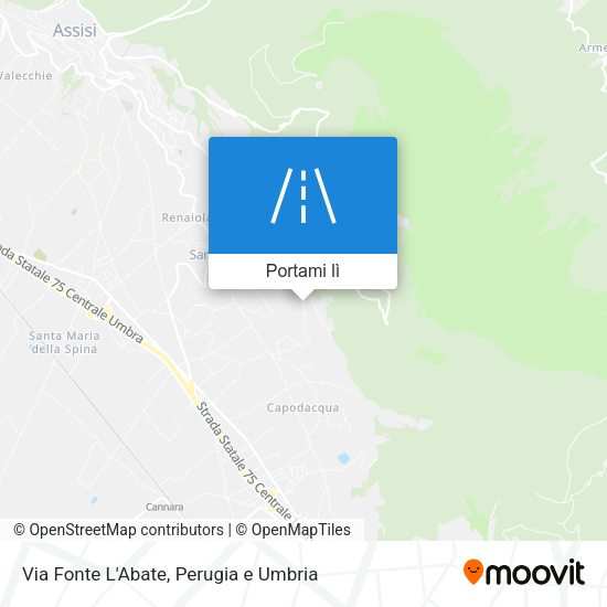 Mappa Via Fonte L'Abate