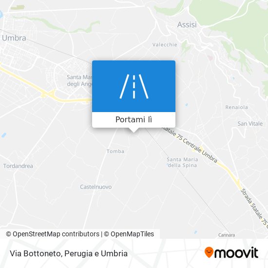 Mappa Via Bottoneto