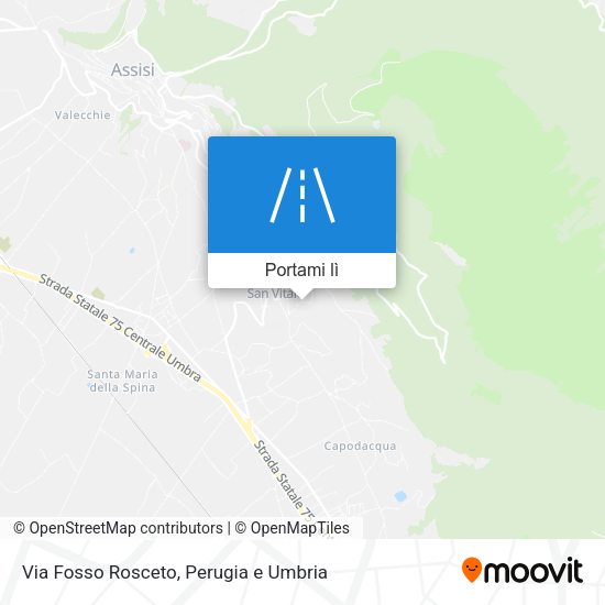 Mappa Via Fosso Rosceto