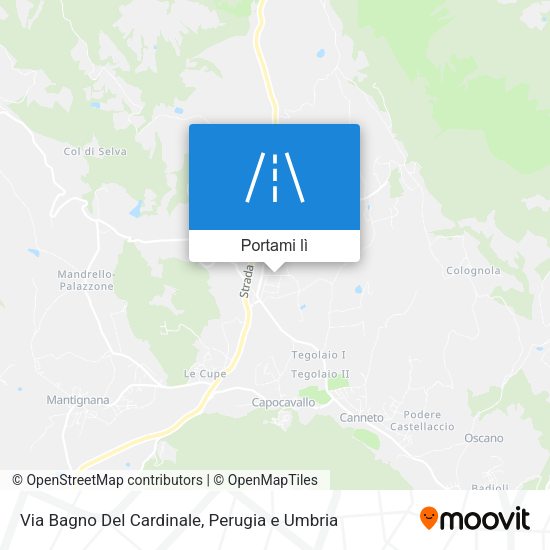 Mappa Via Bagno Del Cardinale
