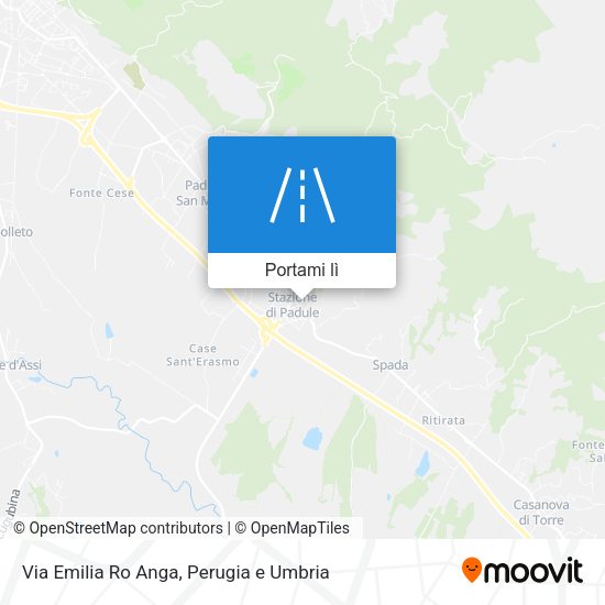 Mappa Via Emilia Ro Anga