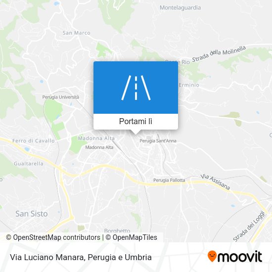 Mappa Via Luciano Manara