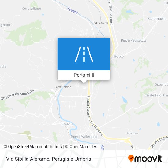 Mappa Via Sibilla Aleramo