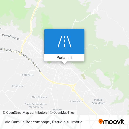 Mappa Via Camilla Boncompagni