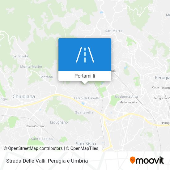 Mappa Strada Delle Valli