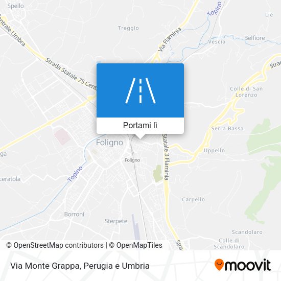 Mappa Via Monte Grappa