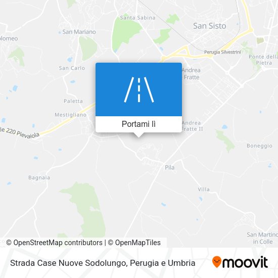 Mappa Strada Case Nuove Sodolungo